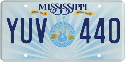 MS license plate YUV440