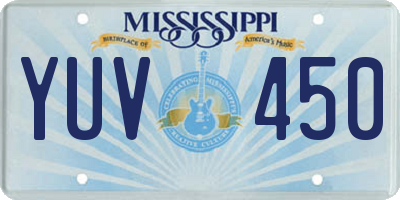 MS license plate YUV450