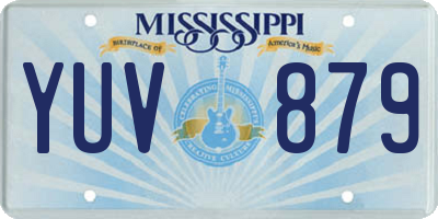 MS license plate YUV879