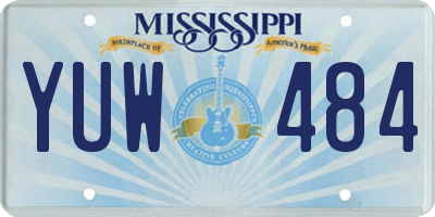 MS license plate YUW484