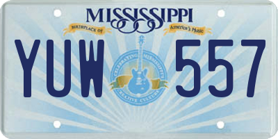 MS license plate YUW557
