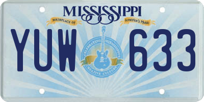 MS license plate YUW633