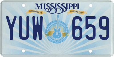 MS license plate YUW659