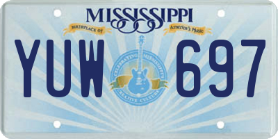 MS license plate YUW697