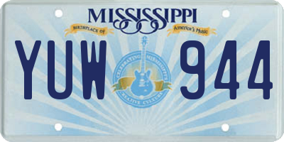 MS license plate YUW944