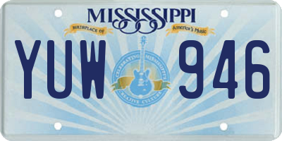 MS license plate YUW946