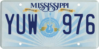 MS license plate YUW976