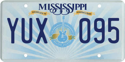 MS license plate YUX095