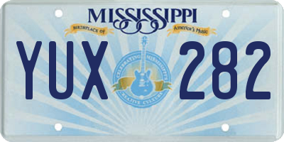 MS license plate YUX282