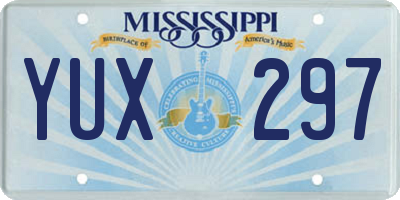 MS license plate YUX297