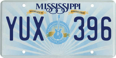 MS license plate YUX396