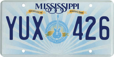 MS license plate YUX426
