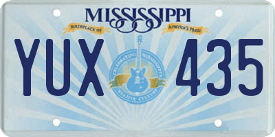 MS license plate YUX435