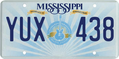 MS license plate YUX438