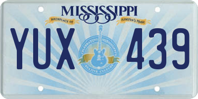 MS license plate YUX439