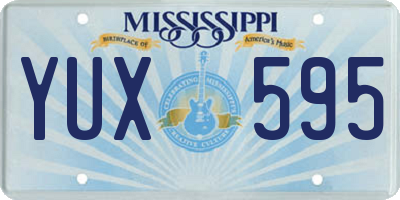 MS license plate YUX595
