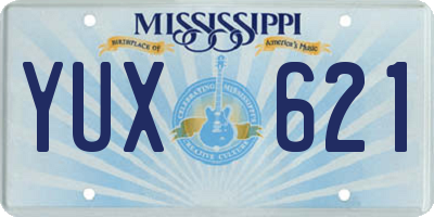 MS license plate YUX621