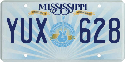 MS license plate YUX628