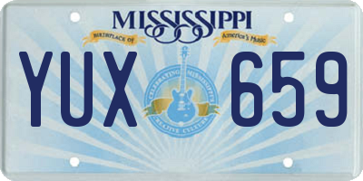MS license plate YUX659