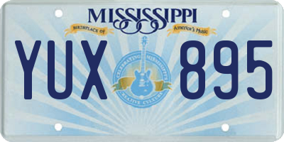 MS license plate YUX895
