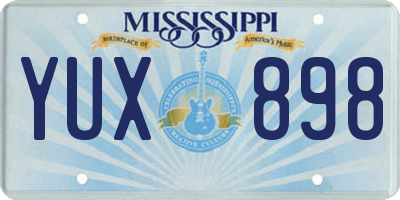 MS license plate YUX898