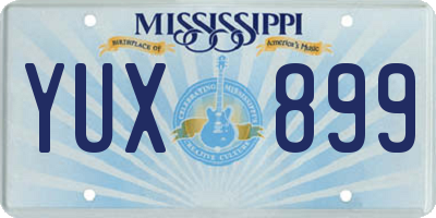 MS license plate YUX899