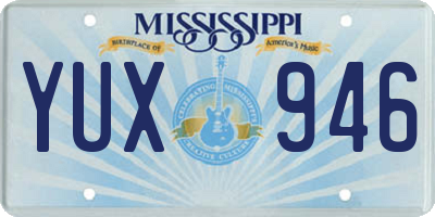 MS license plate YUX946