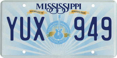 MS license plate YUX949
