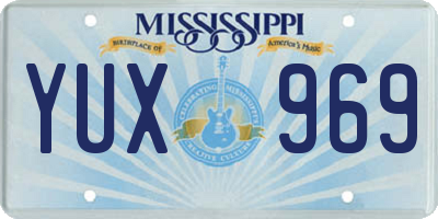 MS license plate YUX969
