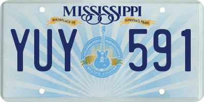 MS license plate YUY591
