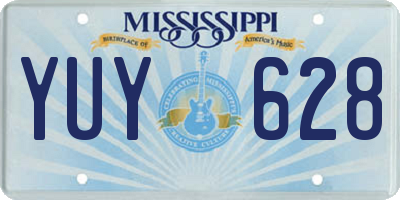 MS license plate YUY628