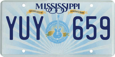 MS license plate YUY659