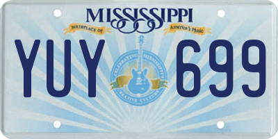 MS license plate YUY699
