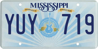 MS license plate YUY719