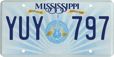 MS license plate YUY797