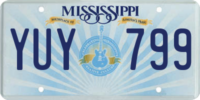 MS license plate YUY799