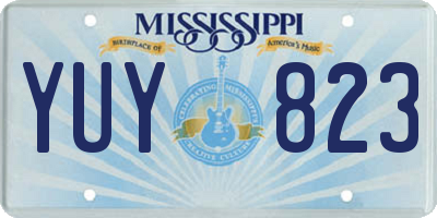 MS license plate YUY823