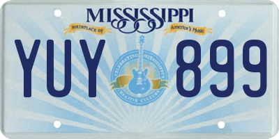 MS license plate YUY899