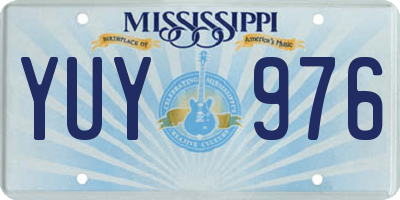 MS license plate YUY976