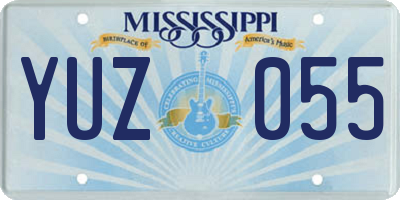 MS license plate YUZ055