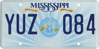 MS license plate YUZ084