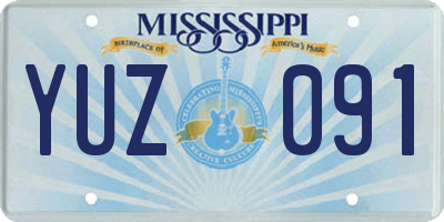 MS license plate YUZ091
