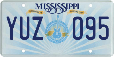 MS license plate YUZ095