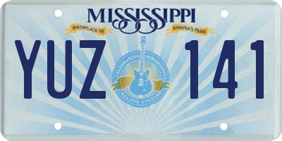 MS license plate YUZ141