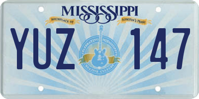 MS license plate YUZ147