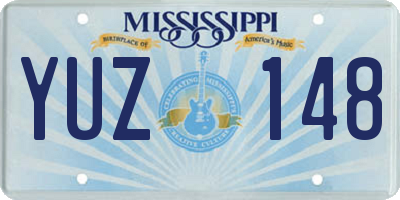 MS license plate YUZ148