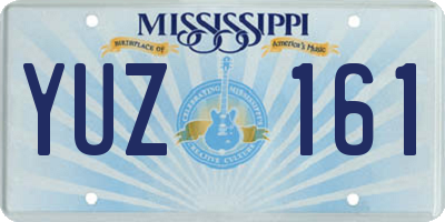 MS license plate YUZ161