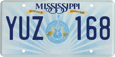 MS license plate YUZ168
