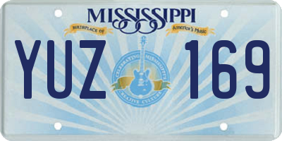 MS license plate YUZ169
