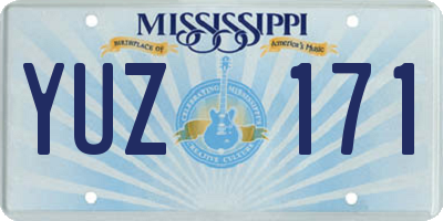 MS license plate YUZ171